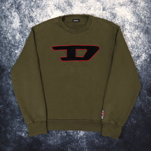 Load image into Gallery viewer, Vintage Khaki Diesel Big Logo Sweatshirt | XS

