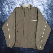 Load image into Gallery viewer, Vintage Khaki &amp; Beige Fleece Lined Fred Perry Jacket | XL
