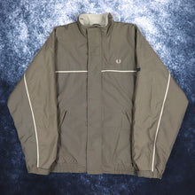 Load image into Gallery viewer, Vintage Khaki &amp; Beige Fleece Lined Fred Perry Jacket | XL
