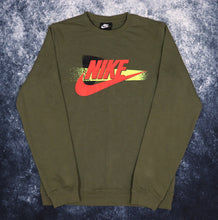 Load image into Gallery viewer, Vintage Khaki Nike Spell Out Sweatshirt | Small
