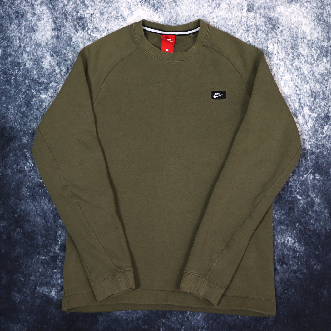 Vintage Khaki Nike Sweatshirt | XS