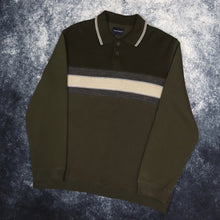 Load image into Gallery viewer, Vintage Khaki, Blue &amp; Beige Collared Sweatshirt | Large
