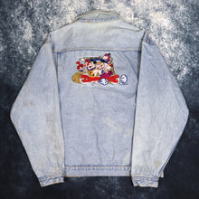 Load image into Gallery viewer, Vintage Light Wash The Flintstones Denim Jacket | Large

