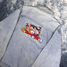 Load image into Gallery viewer, Vintage Light Wash The Flintstones Denim Jacket | Large
