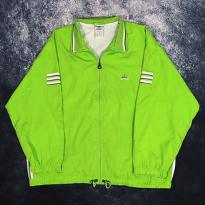 Vintage Lime Green Adidas Windbreaker Jacket | XL