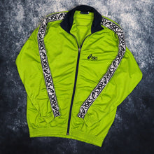 Load image into Gallery viewer, Vintage Lime Green Asics Track Jacket | Small
