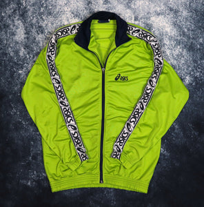 Vintage Lime Green Asics Track Jacket | Small