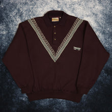 Load image into Gallery viewer, Vintage Maroon Timberjack Collared Sweatshirt
