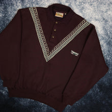 Load image into Gallery viewer, Vintage Maroon Timberjack Collared Sweatshirt
