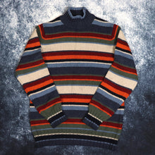 Load image into Gallery viewer, Vintage Multicoloured Striped High Neck Jumper | Small
