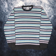 Load image into Gallery viewer, Vintage Style Multicoloured Stripy Jumper | Medium
