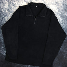 Load image into Gallery viewer, Vintage Navy 1/4 Zip Fleece Sweatshirt
