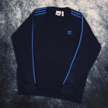 Load image into Gallery viewer, Vintage Navy Adidas Trefoil Sweatshirt | Medium
