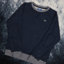 Load image into Gallery viewer, Vintage Navy Adidas Trefoil Sweatshirt
