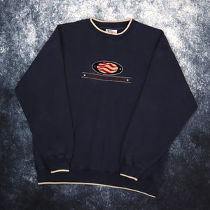 Vintage Navy America Spell Out Sweatshirt | Large