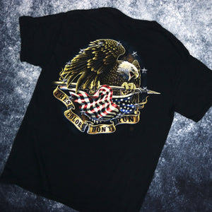 Vintage Navy American Eagle USA T Shirt | Small