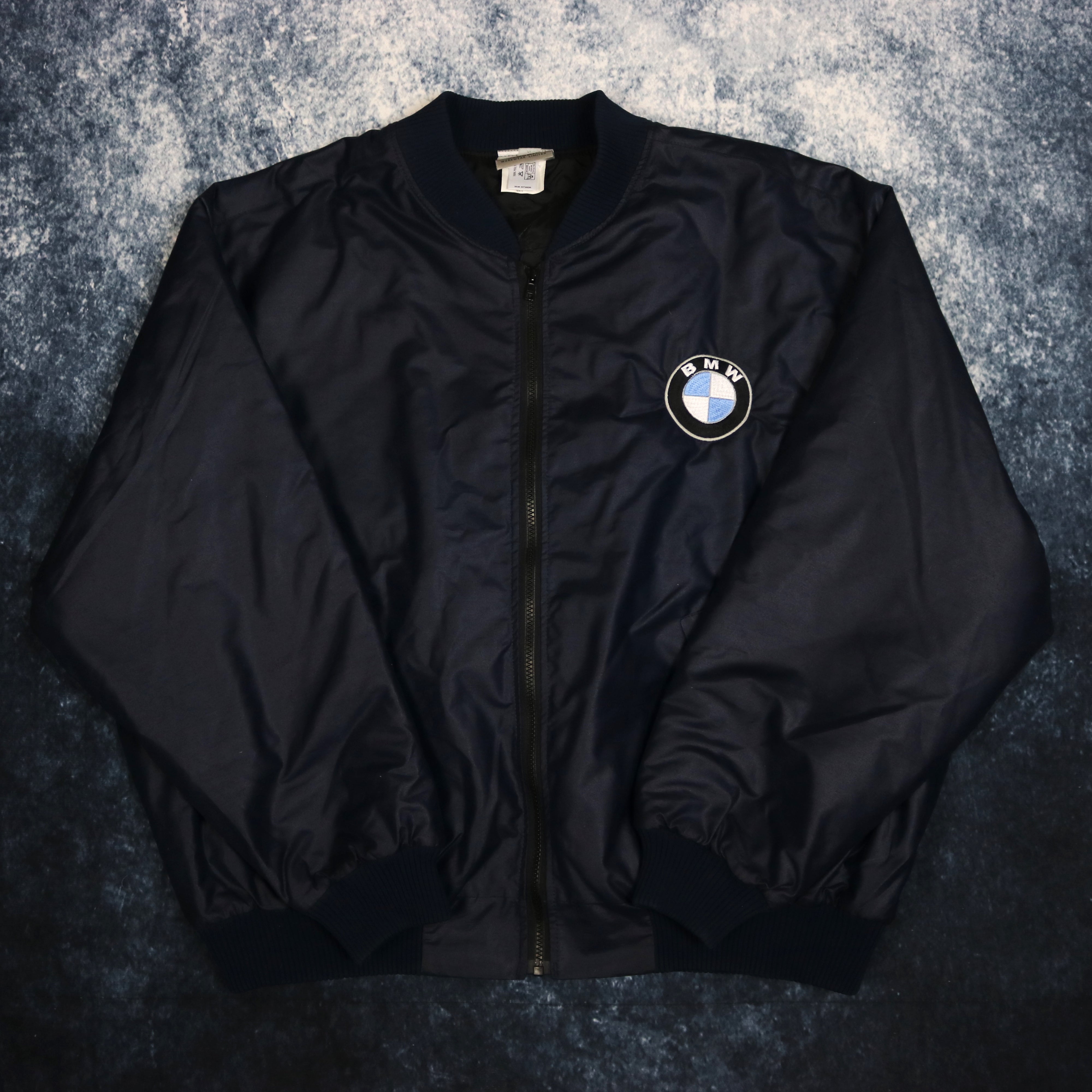 Vintage Navy BMW Bomber Jacket 4XL – ragkid - Main Image
