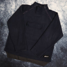 Load image into Gallery viewer, Vintage 90&#39;s Navy BSA High Neck Fleece Sweatshirt | Large
