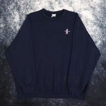 Load image into Gallery viewer, Vintage Navy Breast Cancer Awareness Sweatshirt | XXL
