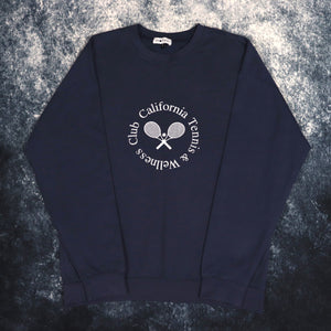 Vintage Navy California Tennis & Wellness Club Sweatshirt | Medium
