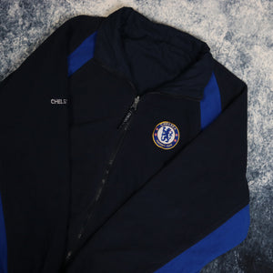 Vintage Navy Chelsea FC Reversible Fleece Jacket