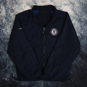 Vintage Navy Chelsea FC Reversible Fleece Jacket