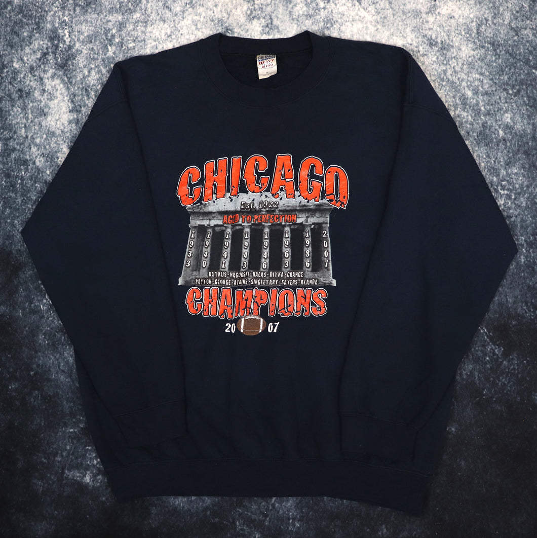 Vintage Navy Chicago Bears NFL Sweatshirt | 3XL