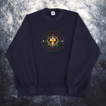 Load image into Gallery viewer, Vintage Navy Clearwater Beach Embroidered Sweatshirt | XL
