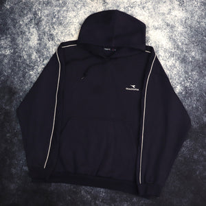 Vintage Navy Diadora Hoodie | XL