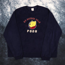 Load image into Gallery viewer, Vintage Navy Disney Winnie The Pooh Fleece Sweatshirt | XL
