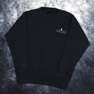 Vintage Navy Duchy College Sweatshirt | Large