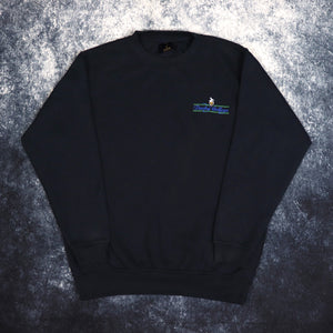 Vintage Navy Duchy College Sweatshirt | Large
