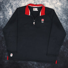 Load image into Gallery viewer, Vintage Navy England Rugby 1/4 Zip Sweatshirt | XXL

