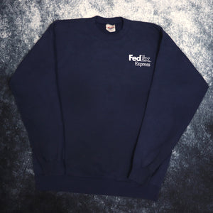 Vintage Navy FedEx Sweatshirt | Large