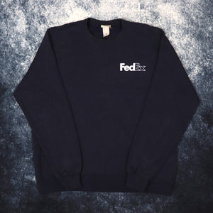 Vintage Navy FedEx Sweatshirt | Small