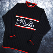 Load image into Gallery viewer, Vintage 90&#39;s Navy Fila High Neck Jumper | 3XL
