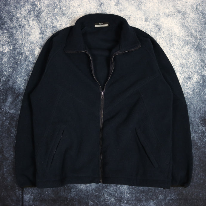 Vintage Navy Fleece Jacket