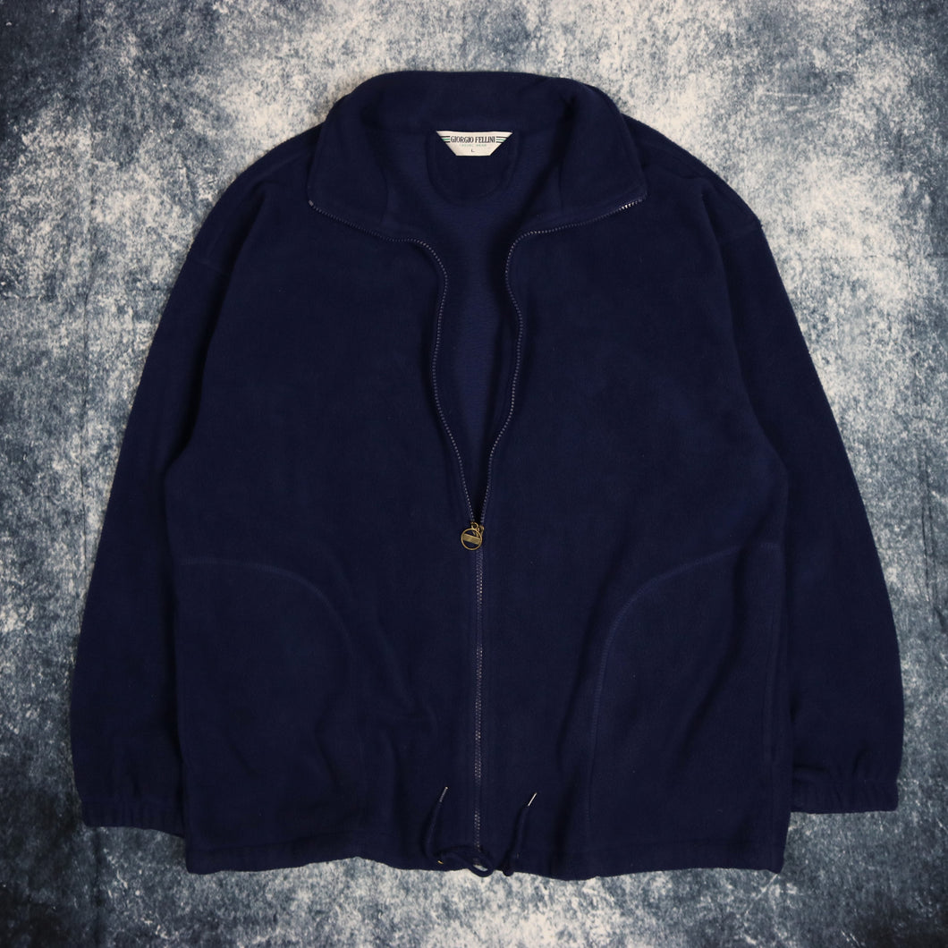 Vintage Navy Fleece Jacket