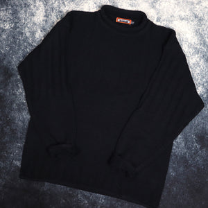 Vintage Navy Freeport High Neck Jumper | L/XL