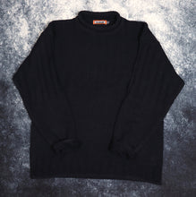 Load image into Gallery viewer, Vintage Navy Freeport High Neck Jumper | L/XL
