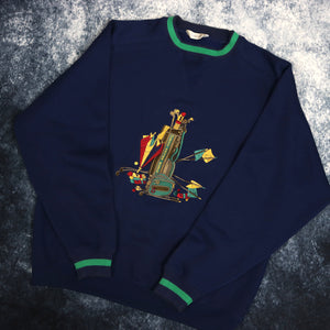 Vintage Navy Gabicci Golf Sweatshirt