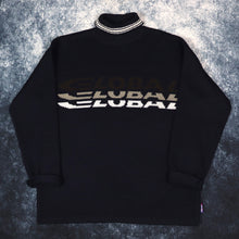 Load image into Gallery viewer, Vintage Navy Global Adventure Turtle Neck Jumper | XL
