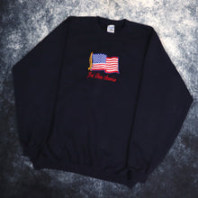 Load image into Gallery viewer, Vintage Navy God Bless America Sweatshirt | XXL

