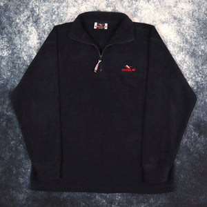 Vintage Navy Gola 1/4 Zip Fleece Sweatshirt | XL