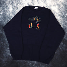 Load image into Gallery viewer, Vintage Navy Golf Jumper | 3XL

