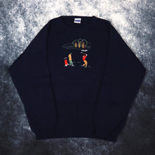 Load image into Gallery viewer, Vintage Navy Golf Jumper | 3XL
