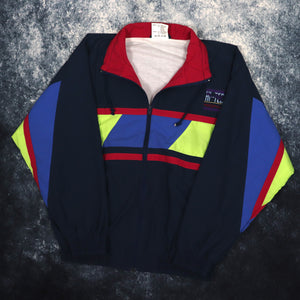 Vintage 90s Navy Hi-Tec Trophy Windbreaker Jacket | Large