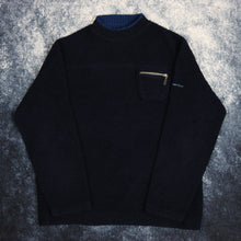 Load image into Gallery viewer, Vintage Navy High Neck Sherpa Fleece
