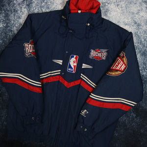 Vintage Navy Houston Rockets Logo Athletic Jacket