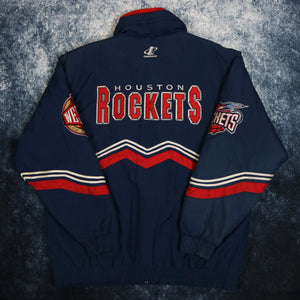 Vintage Navy Houston Rockets Logo Athletic Jacket
